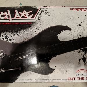 Black axe full size wireless guitar for ps3